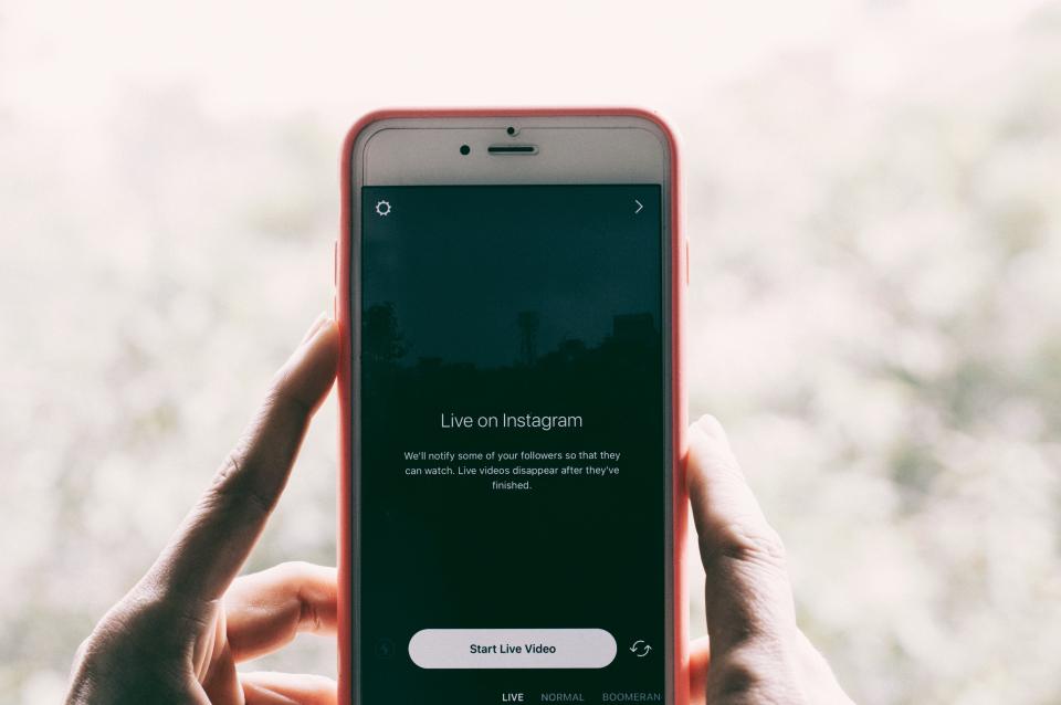 Smartphone with Instagram Live open for the Shorts vs Reels article